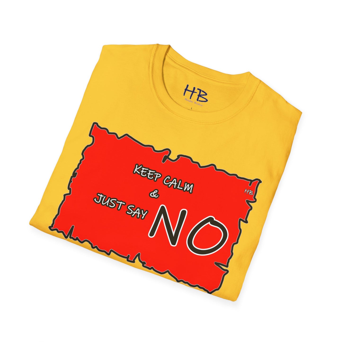 The Fearless Bold Red Attire with a Powerful Message; The 'NO' Declaration