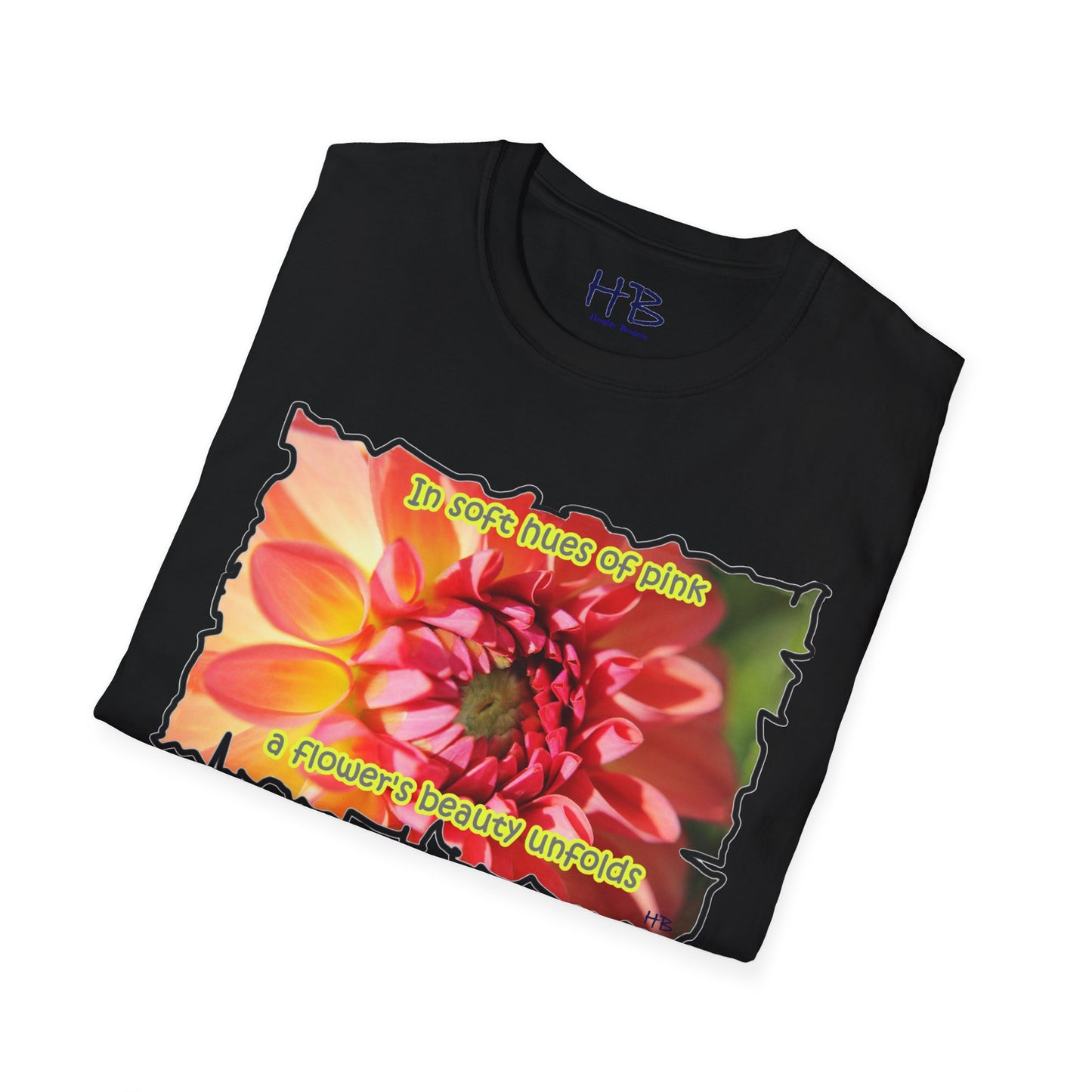 Experience the gentle allure as a pink flower gracefully reveals its exquisite beauty in soft shades of pink