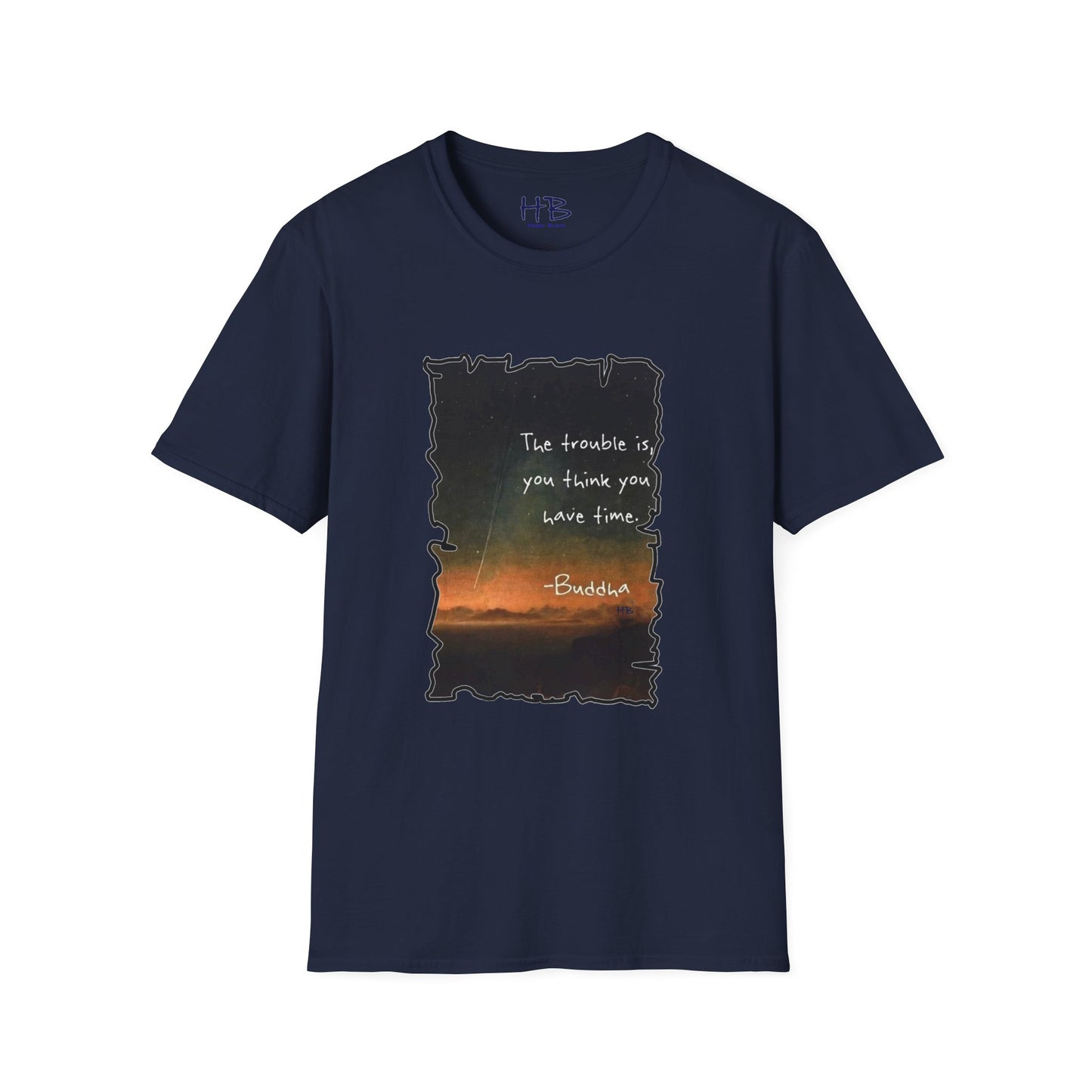 Embrace the Moment: The Time-Conscious Tee Shirt - Buddha