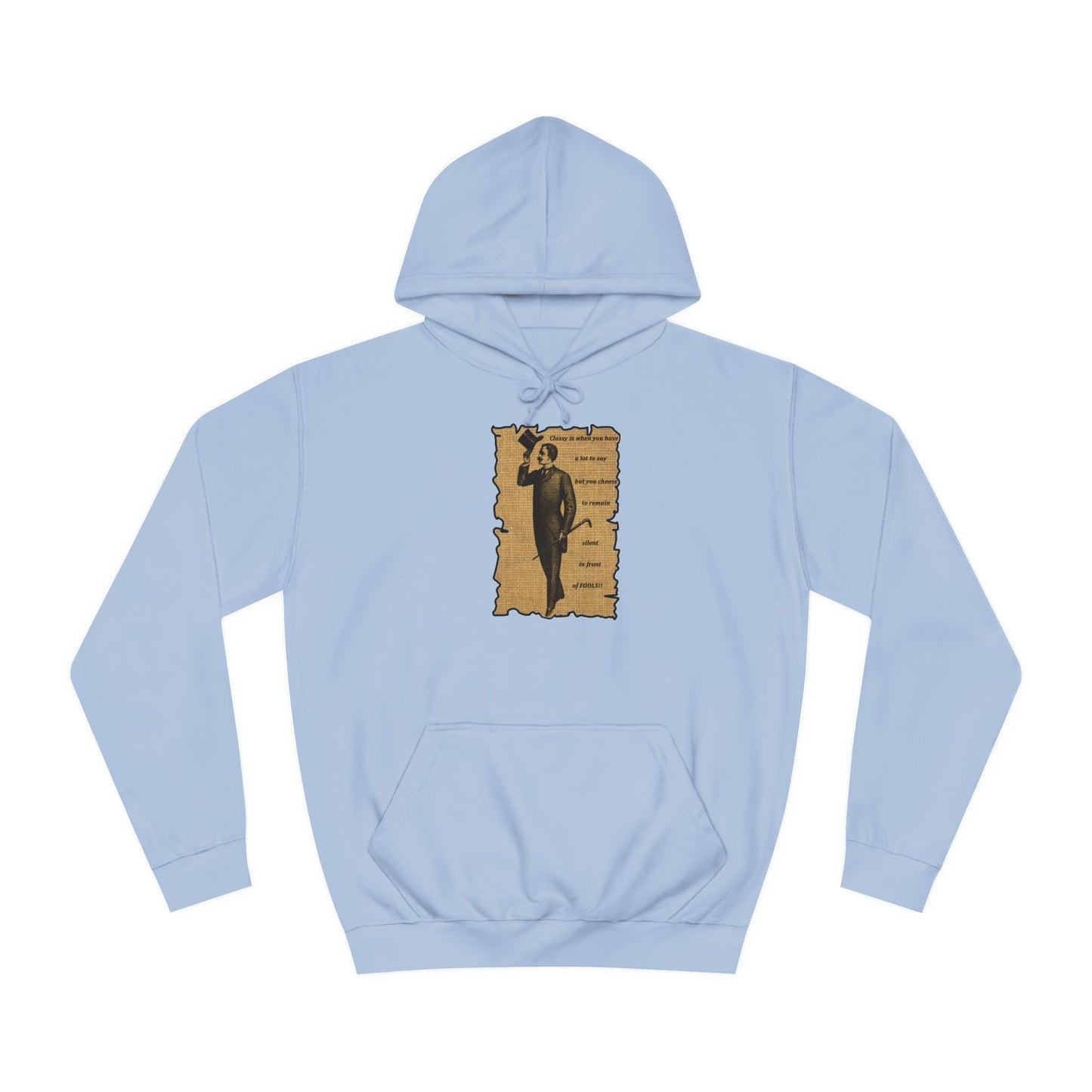 Sophisticated Vintage Silence (Hoodie - Cozy and Durable)