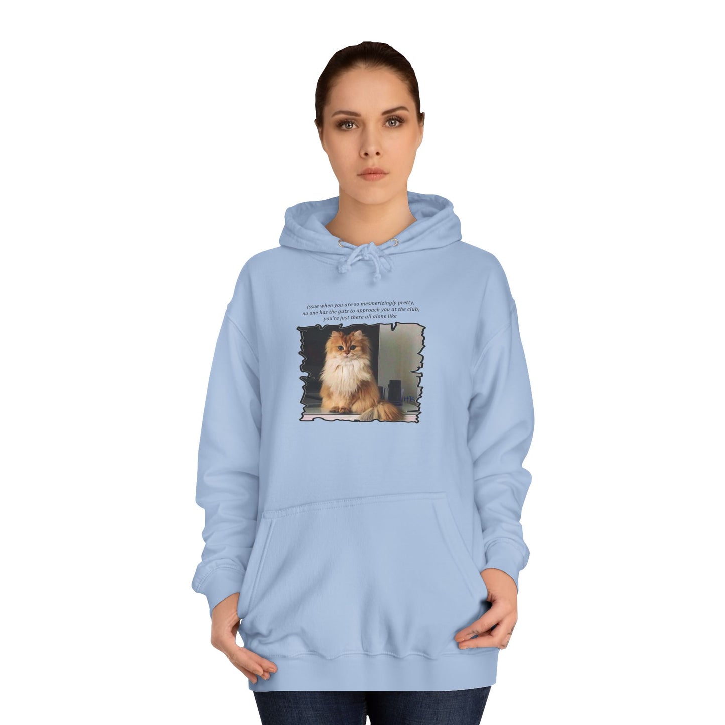 Get Yours Now -- Mesmerizing Lonely Kitty (Hoodie - Cozy and Durable)