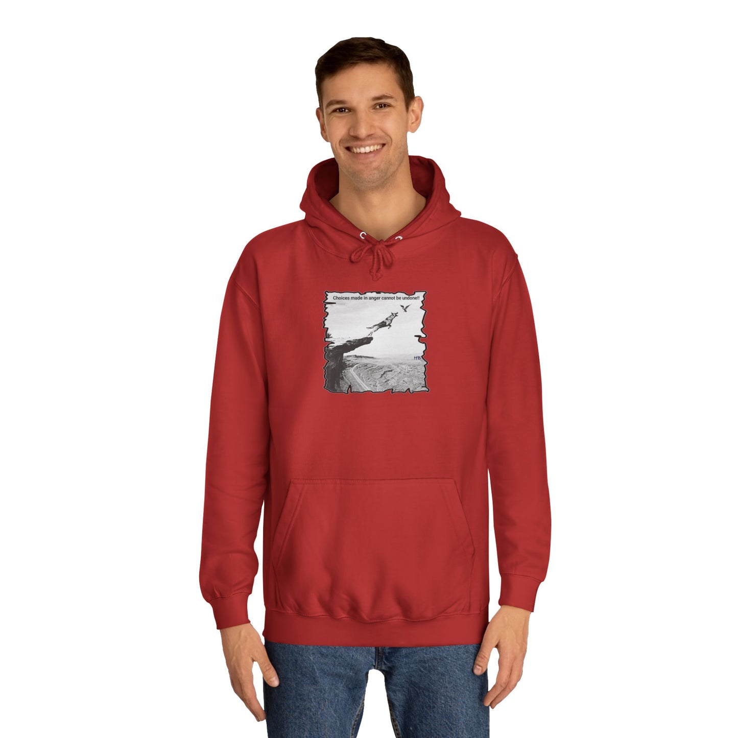 UnWise Woof Cliffhanger Choice Anger's Edge (Hoodie - Cozy and Durable)