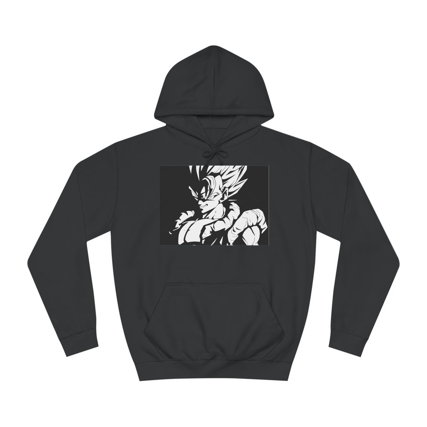Get Yours Now -- Japanese Superhero anime in black and white (Hoodie - Cozy and Durable)