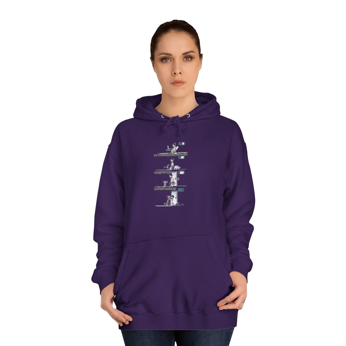 Get Yours Now -- Life's Canvas Daily Energies Unleashed; Day in, Day Out From Office to Home using Threads of Resilience (Hoodie - Cozy and Durable)