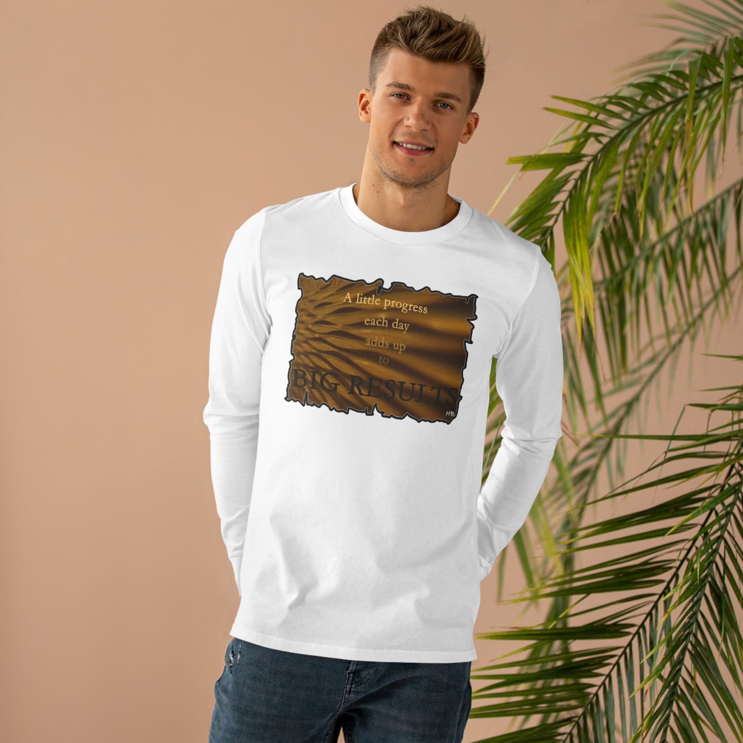 Get Yours Now -- Motivational & Inspirational Progress Reminder (Men's Base Longsleeve Tee - All-Season Wear)