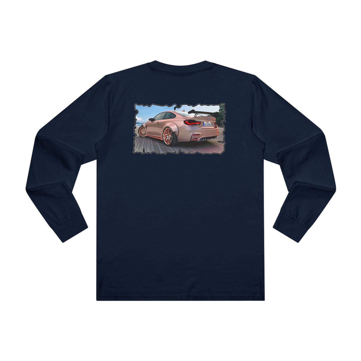 Get Yours Now -- Customized pink BMW M3 (Men's Base Longsleeve Tee - All-Season Wear)