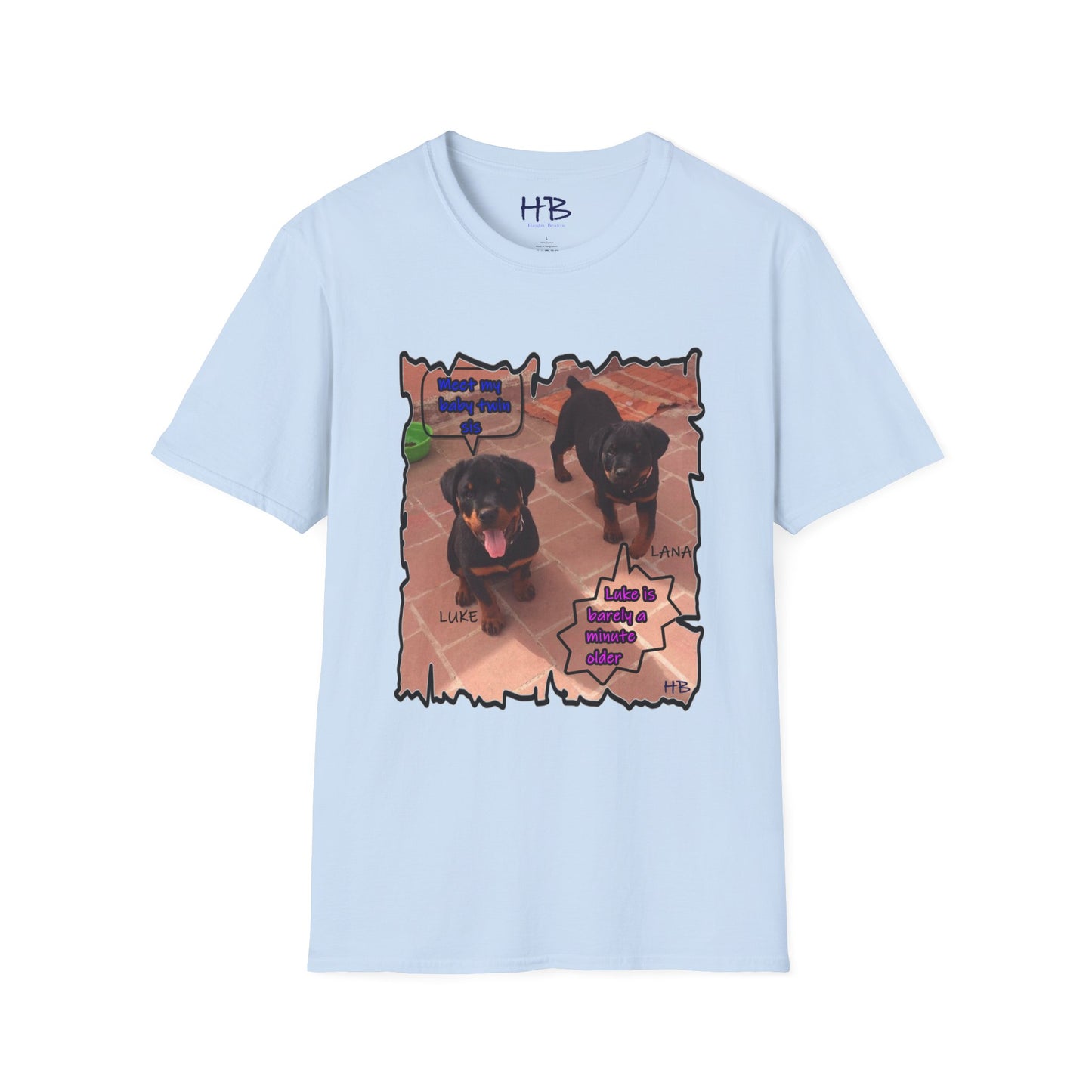 The Noble Duo: A Captivating Image of Precious baby Rothweillers