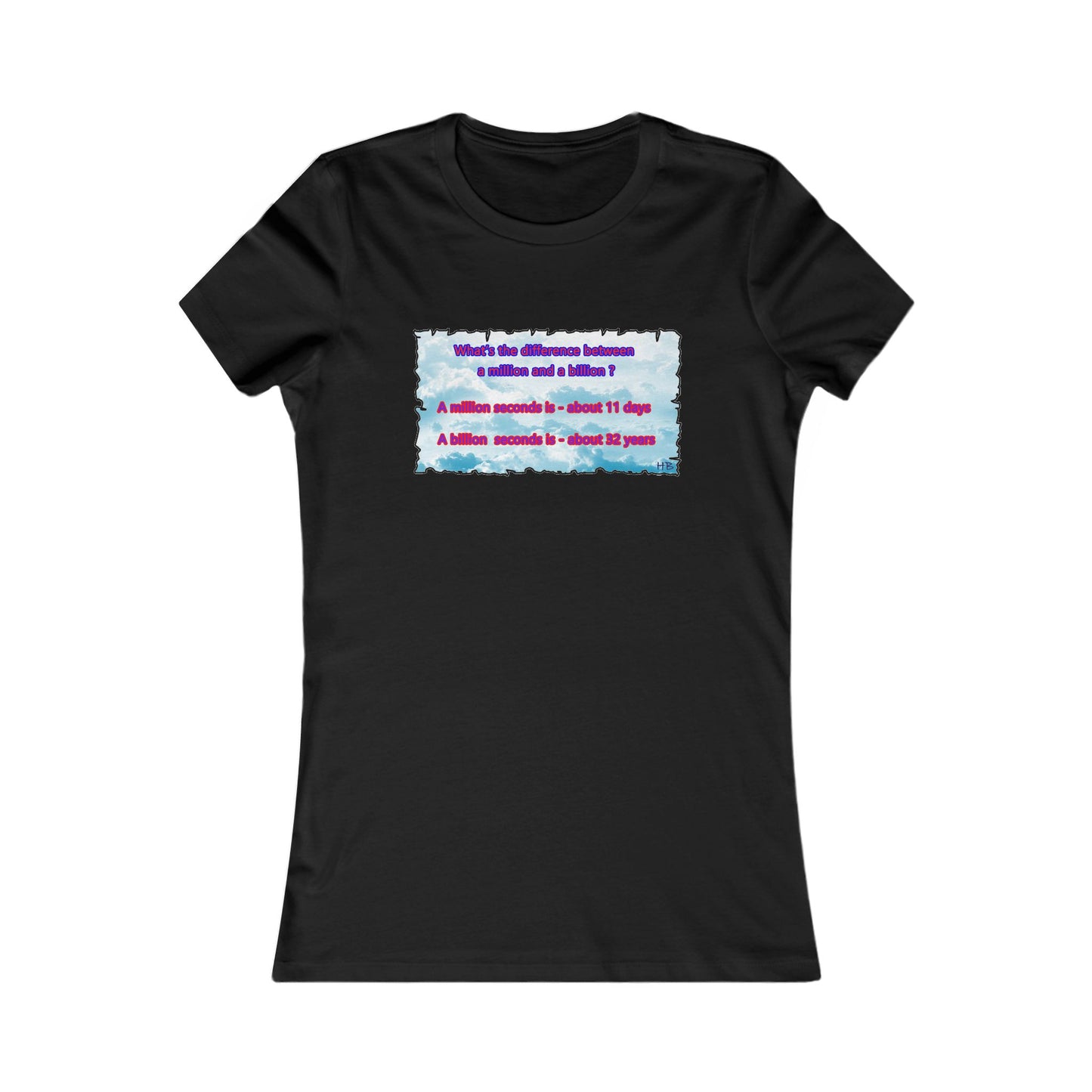 Difference between million and billion calculated in seconds (Women - Premium Cotton Tee)