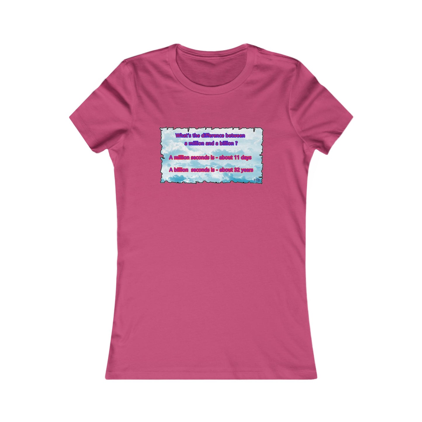 Difference between million and billion calculated in seconds (Women - Premium Cotton Tee)