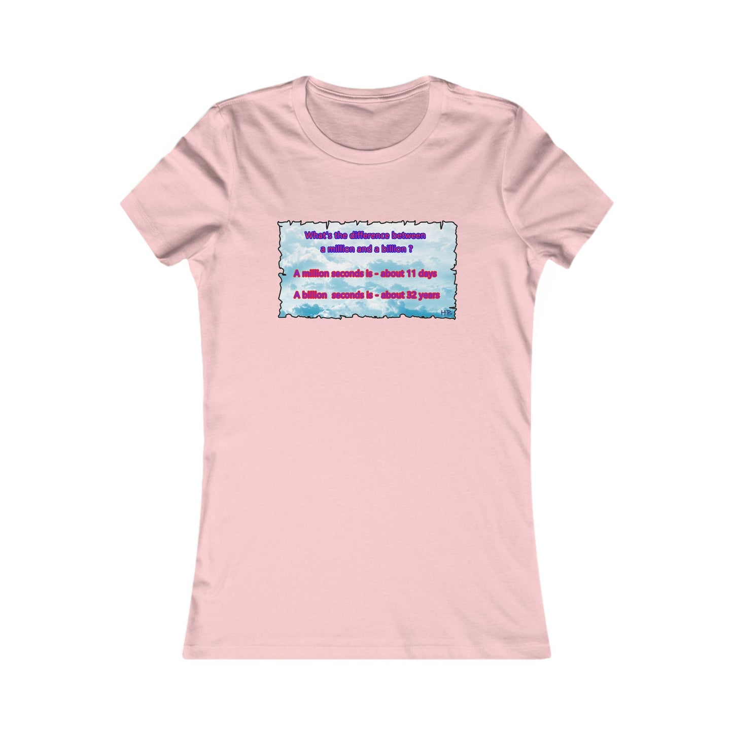 Difference between million and billion calculated in seconds (Women - Premium Cotton Tee)