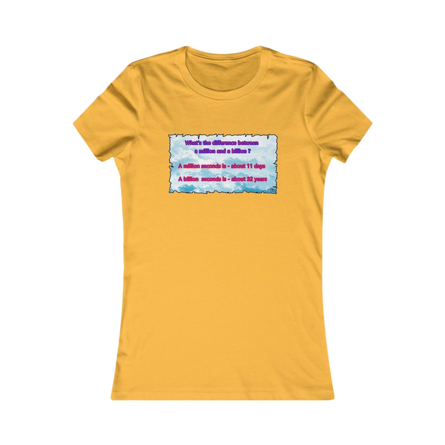 Difference between million and billion calculated in seconds (Women - Premium Cotton Tee)