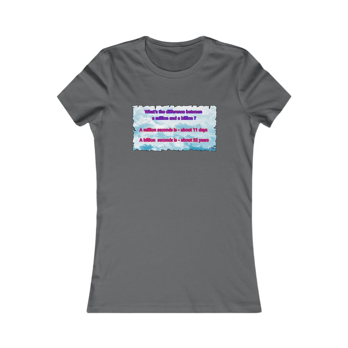 Difference between million and billion calculated in seconds (Women - Premium Cotton Tee)
