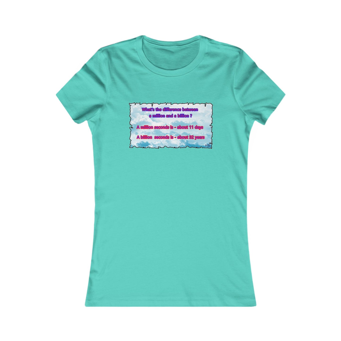 Difference between million and billion calculated in seconds (Women - Premium Cotton Tee)