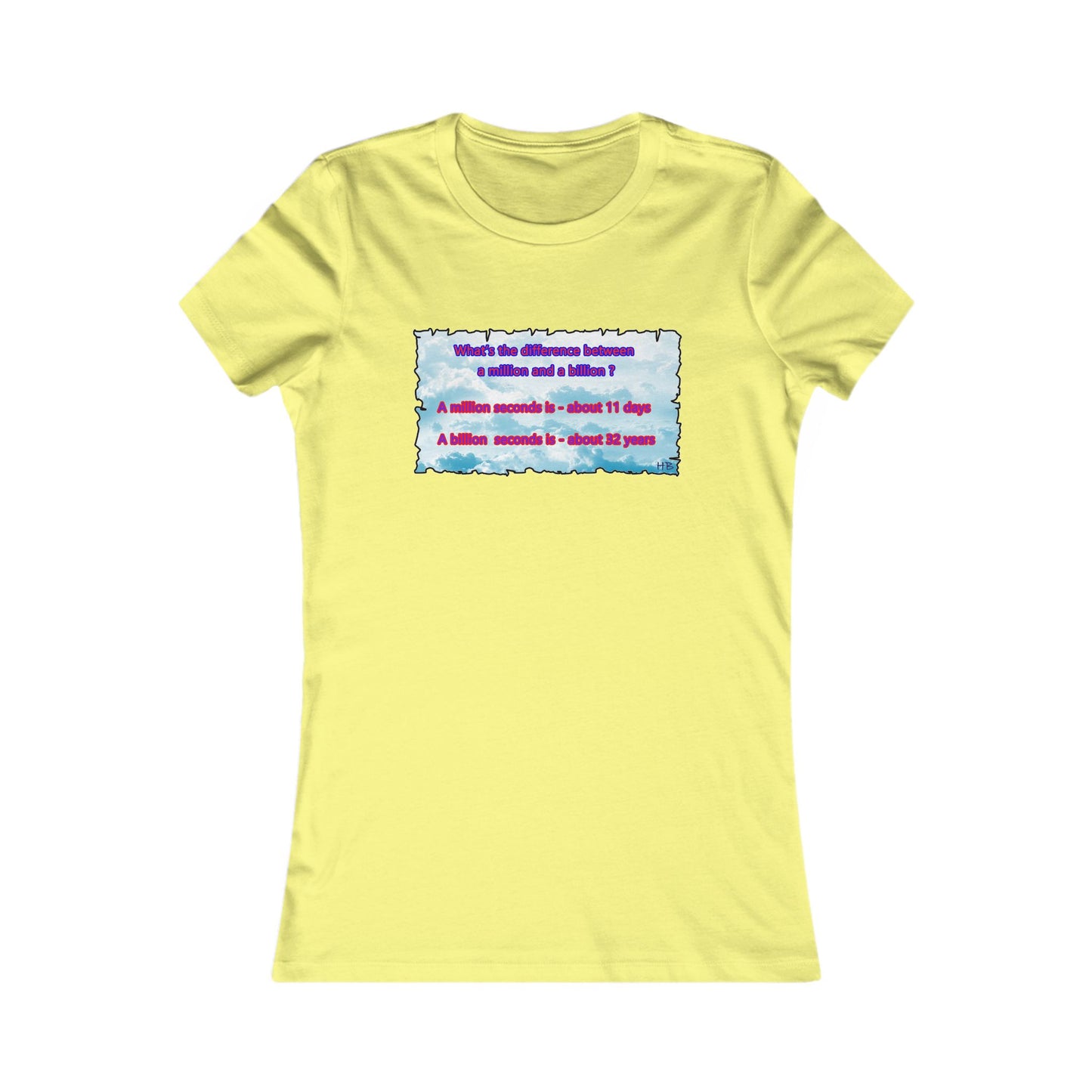 Difference between million and billion calculated in seconds (Women - Premium Cotton Tee)