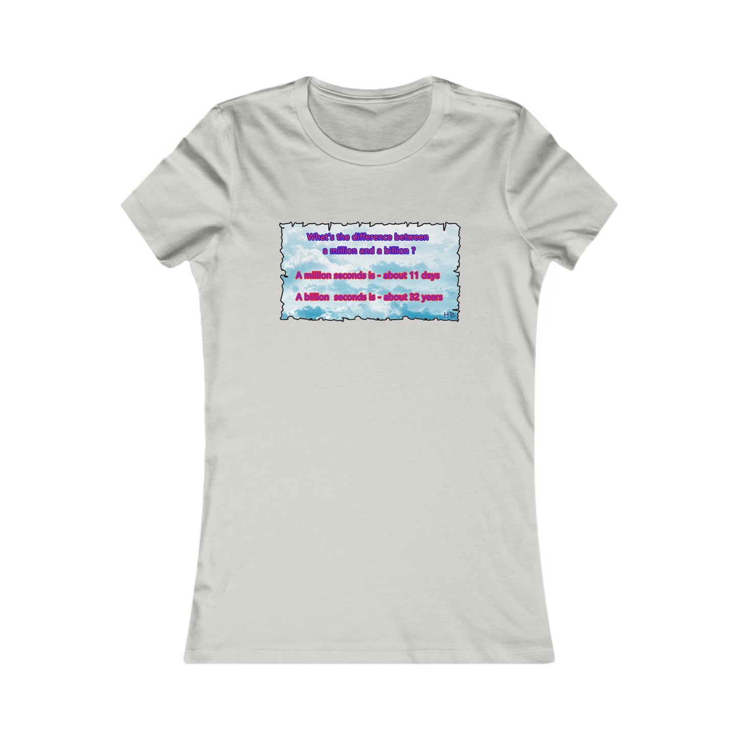 Difference between million and billion calculated in seconds (Women - Premium Cotton Tee)