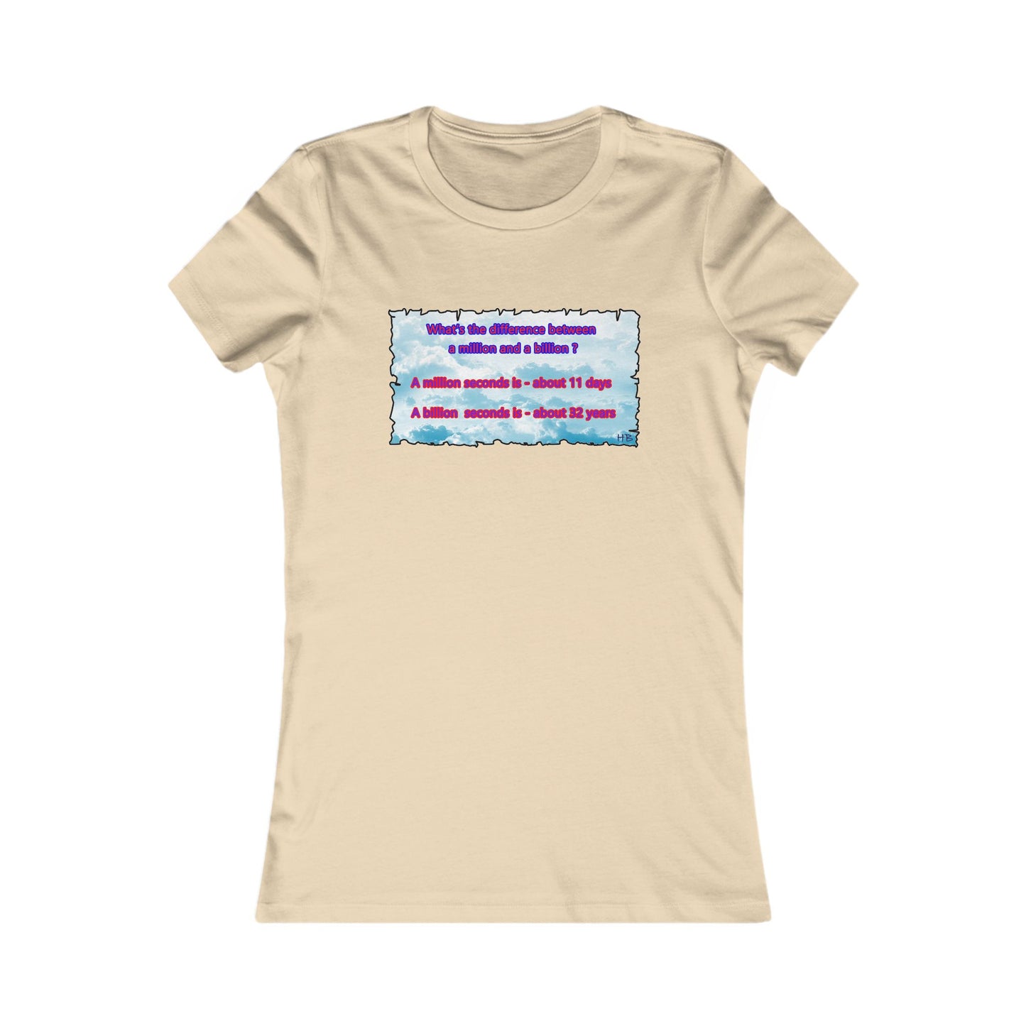 Difference between million and billion calculated in seconds (Women - Premium Cotton Tee)