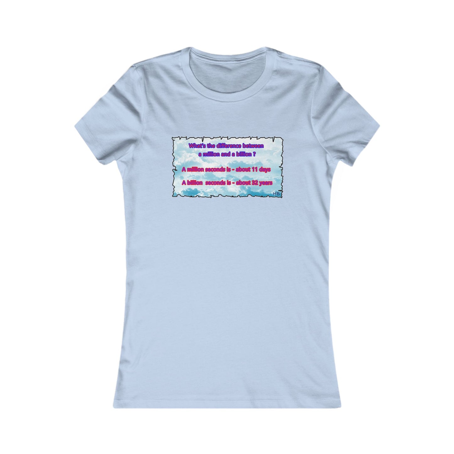 Difference between million and billion calculated in seconds (Women - Premium Cotton Tee)