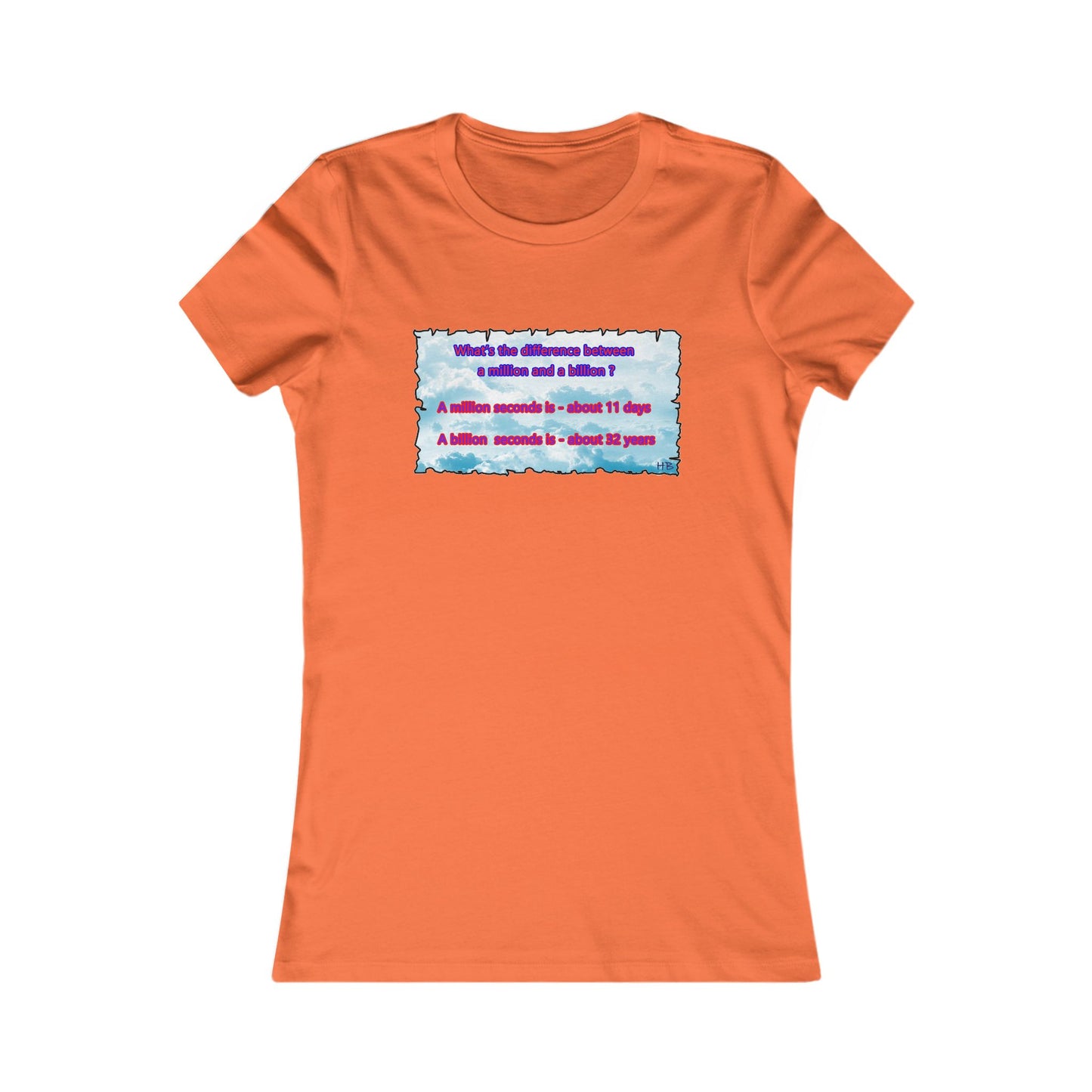 Difference between million and billion calculated in seconds (Women - Premium Cotton Tee)