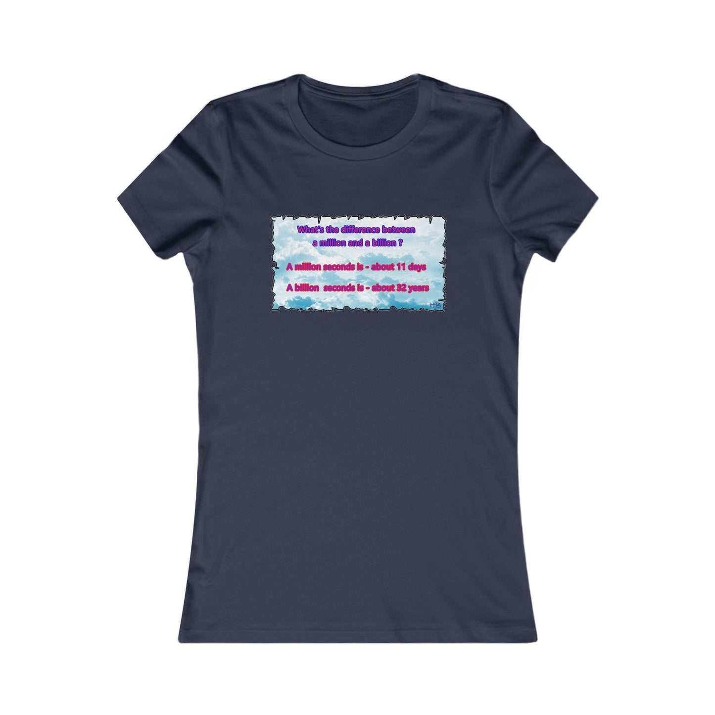 Difference between million and billion calculated in seconds (Women - Premium Cotton Tee)