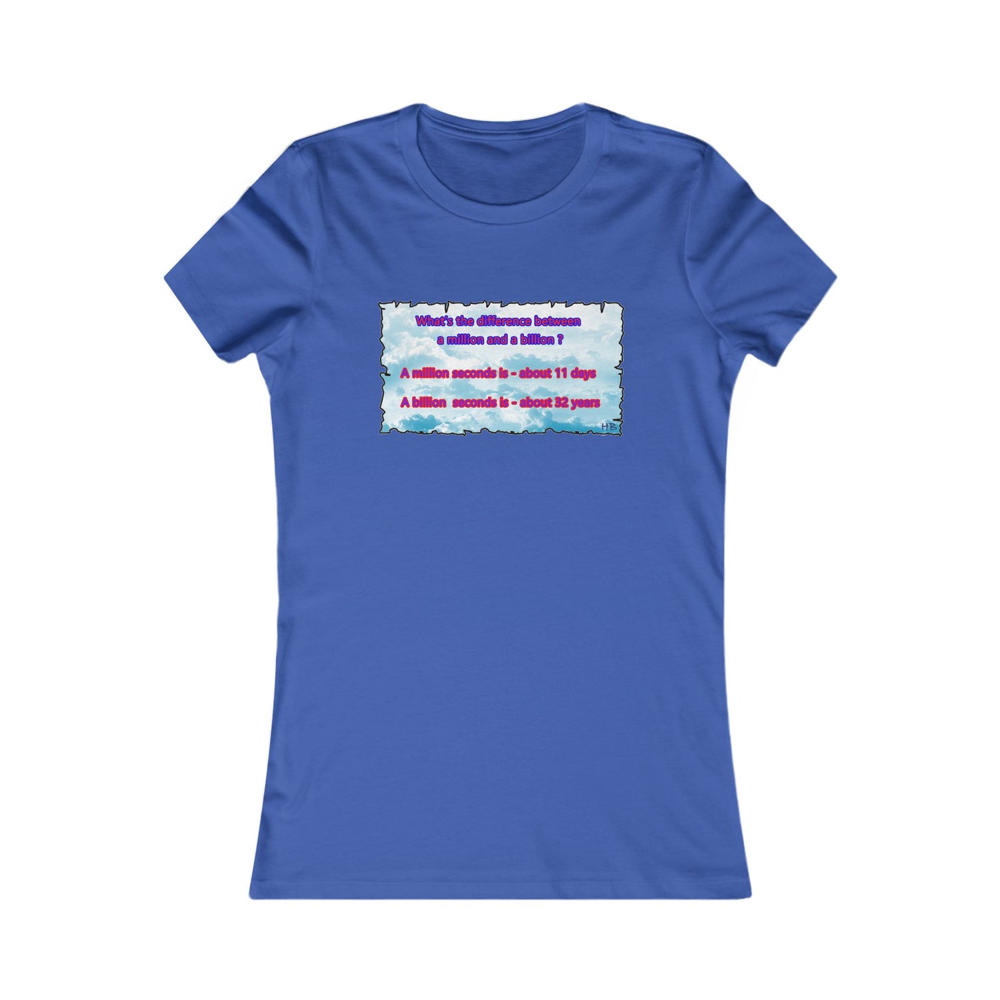 Difference between million and billion calculated in seconds (Women - Premium Cotton Tee)
