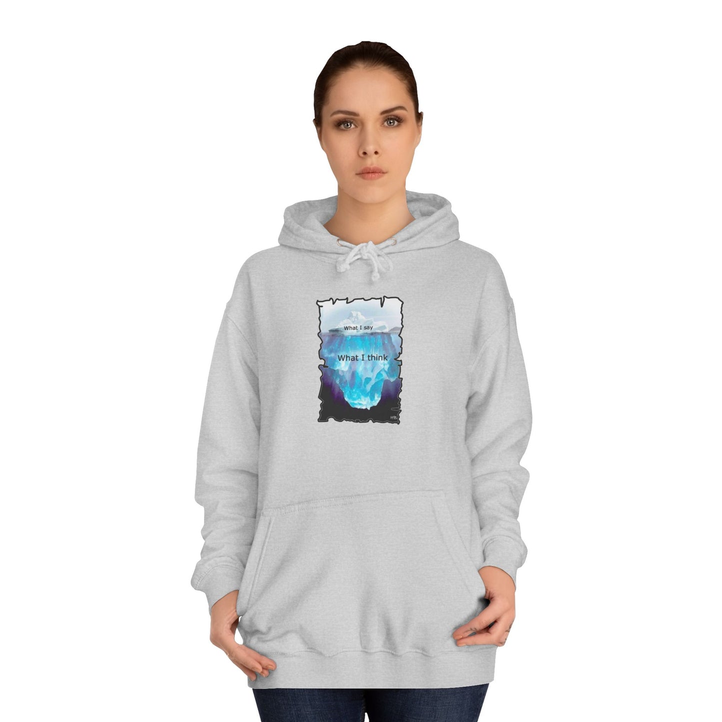 Below the Surface Veiled Verbalization (Hoodie - Cozy and Durable)