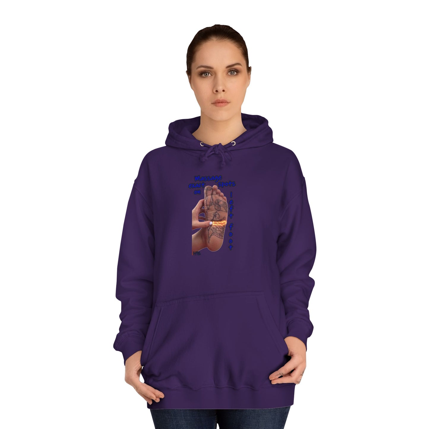 Get Yours Now -- Foot-Palm Wellness Organic Harmony;  Self-Care Holistic Healthwear (Hoodie - Cozy and Durable)