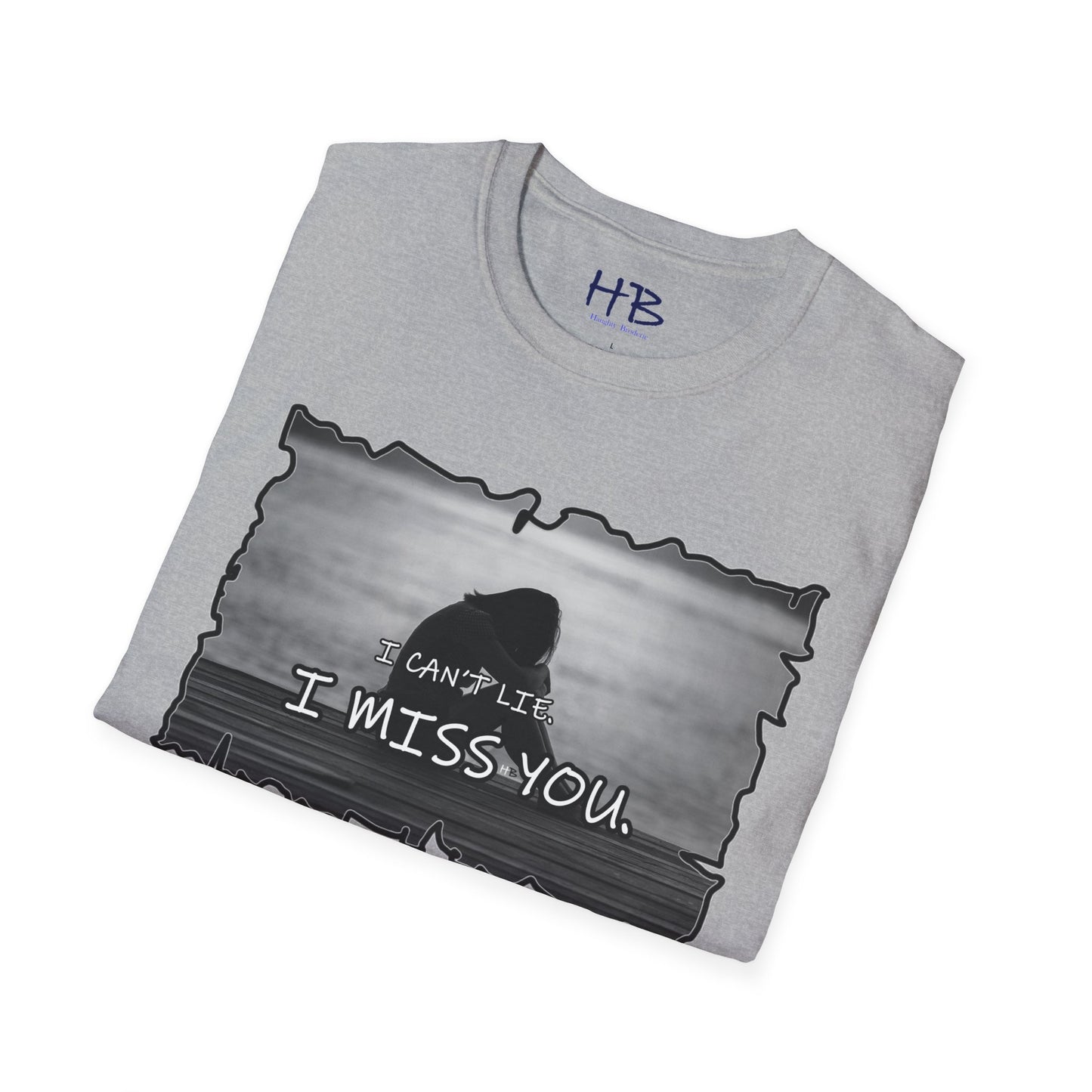 Embrace the Vulnerability Adorned Essence;  A Shirt of Emotional "I Miss You"