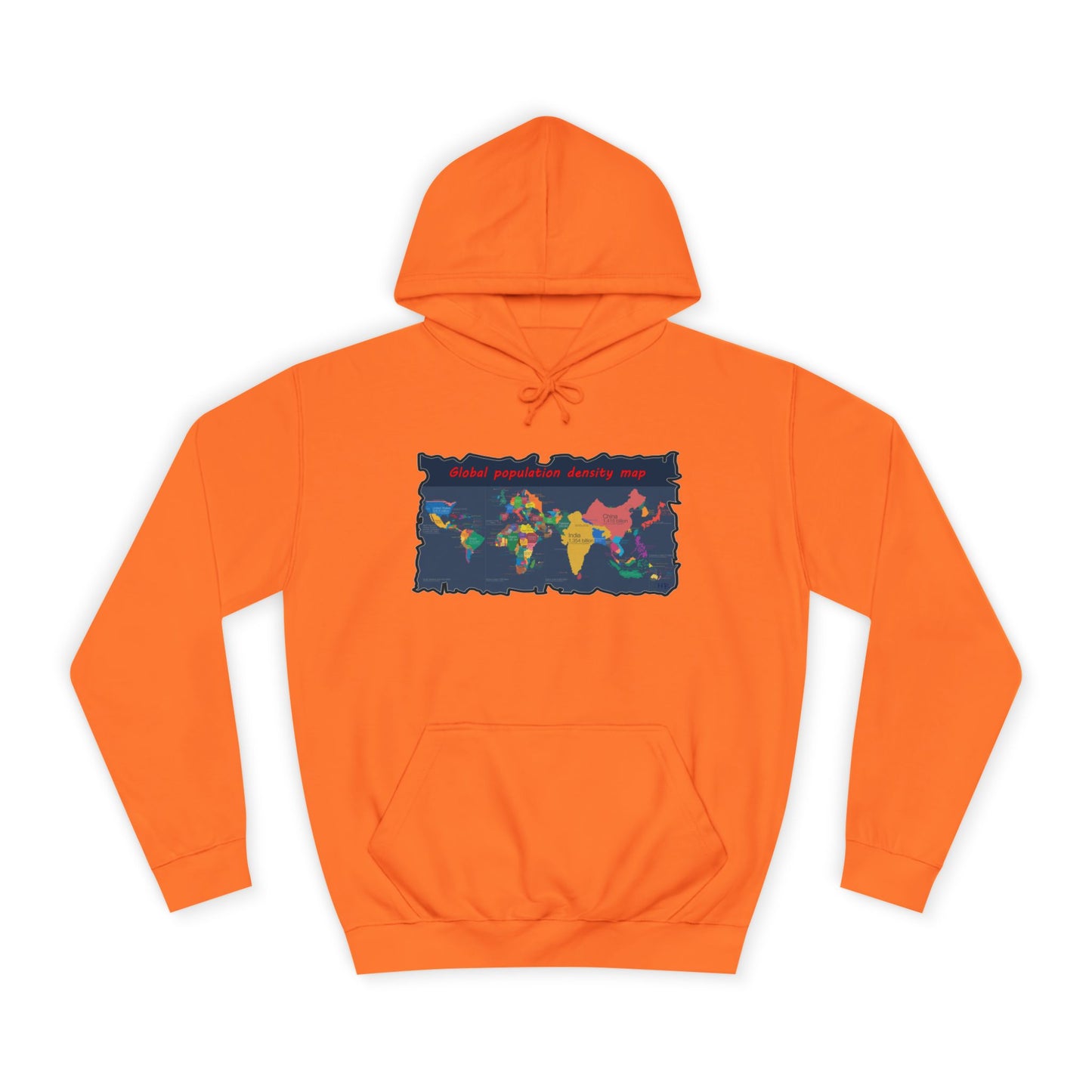 Get Yours Now -- Global density world population (Hoodie - Cozy and Durable)