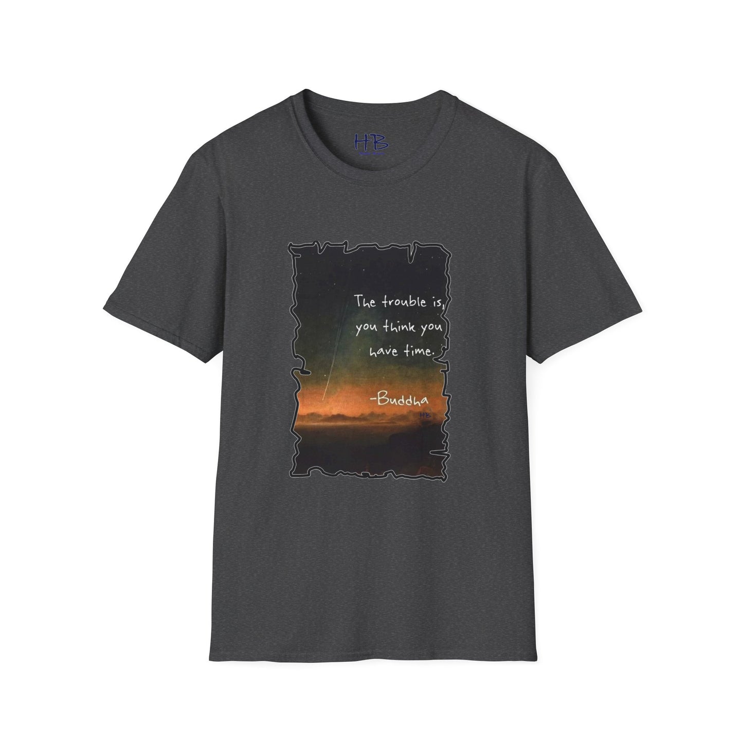 Embrace the Moment: The Time-Conscious Tee Shirt - Buddha
