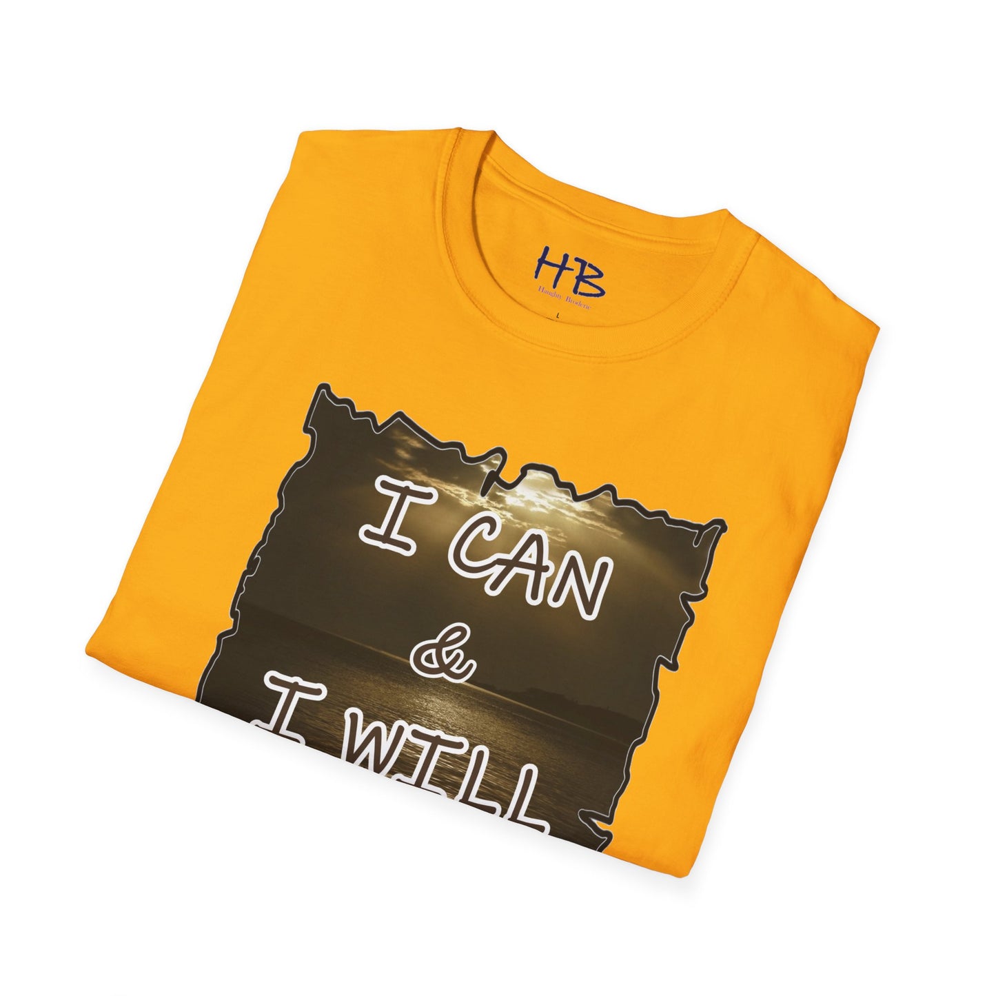 Unleashing the Empowering Emblem Inner Champion: Radiate Determination with Inspirational Style "I CAN & I WILL"