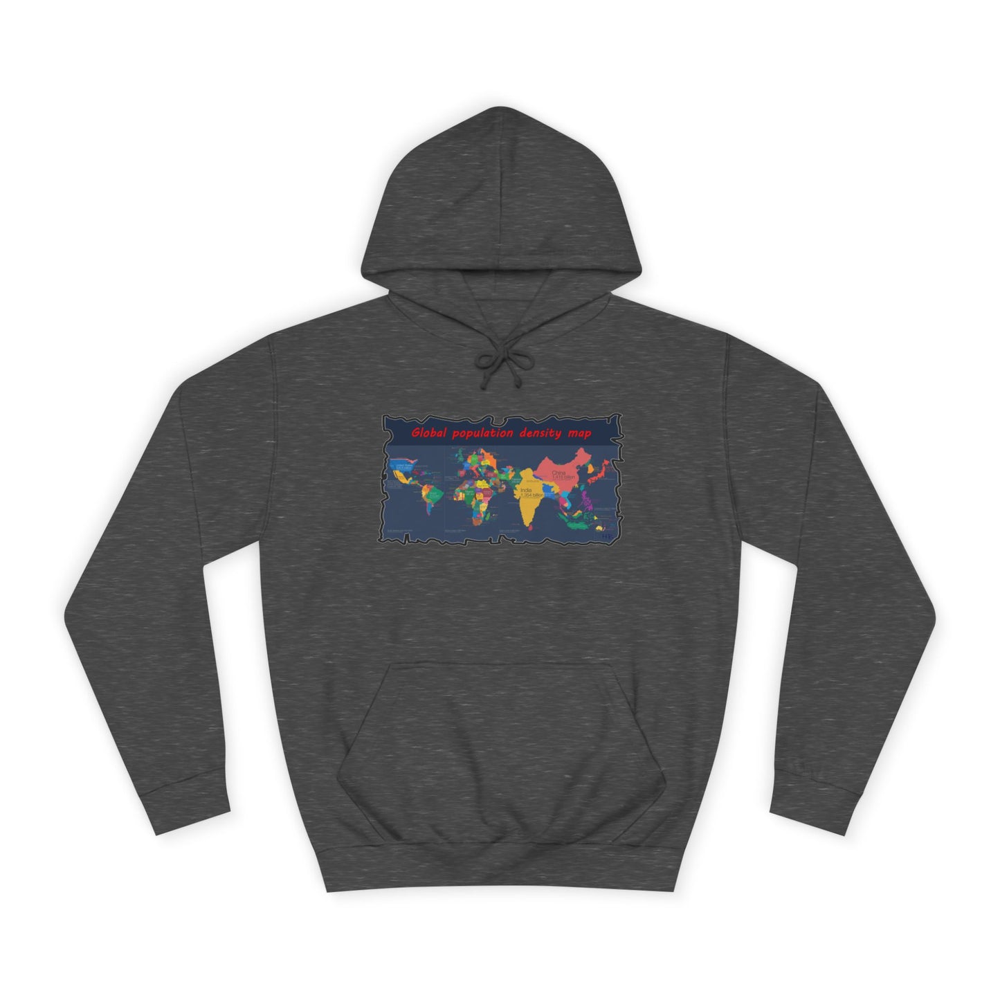 Get Yours Now -- Global density world population (Hoodie - Cozy and Durable)
