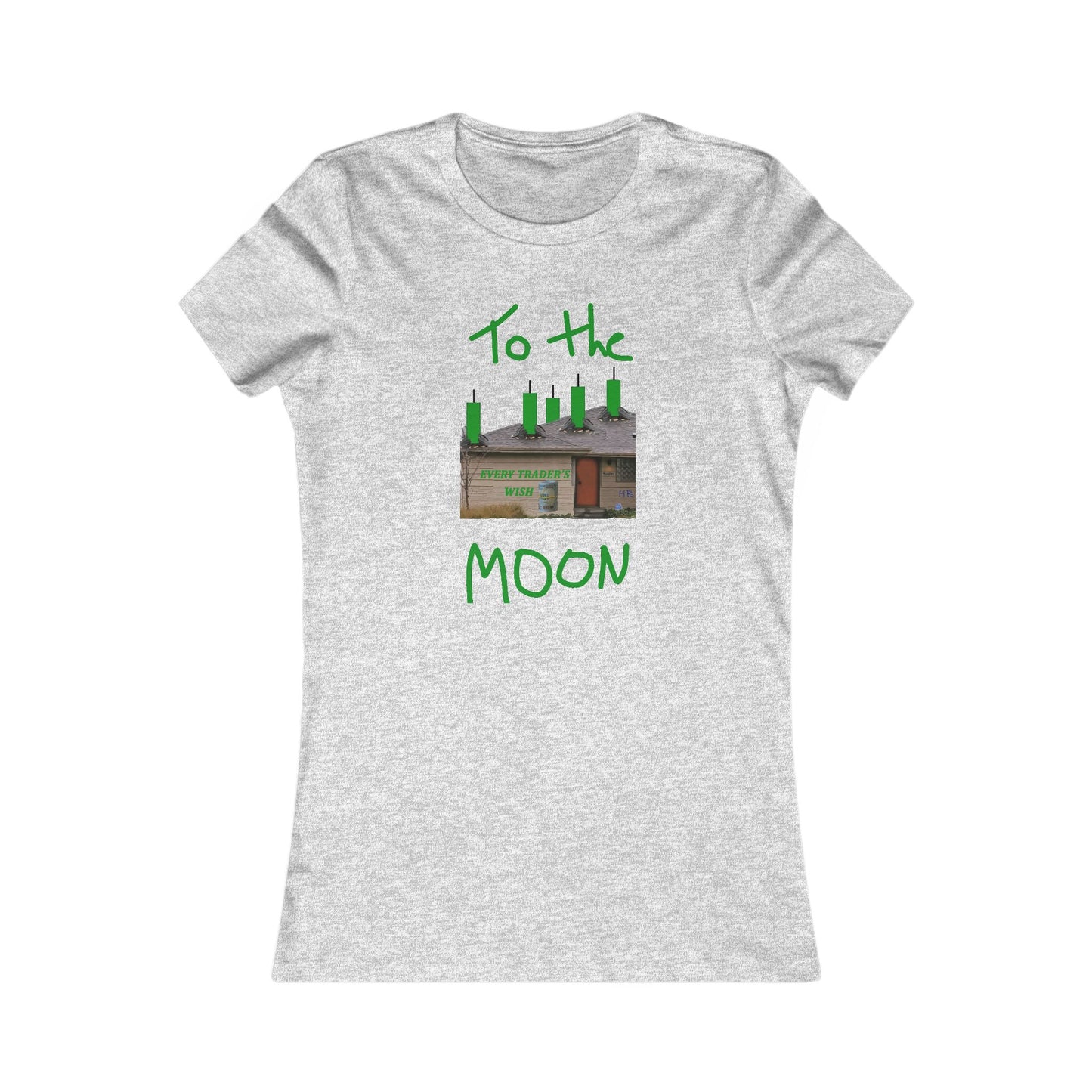 Every stock market trader's dream going to the Moon (Women - Premium Cotton Tee)