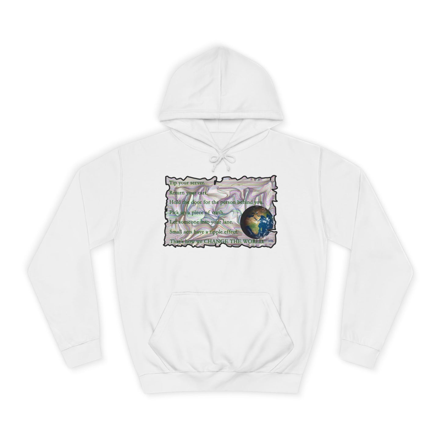Take Action to Change the World Ripple Effect (Hoodie - Cozy and Durable)