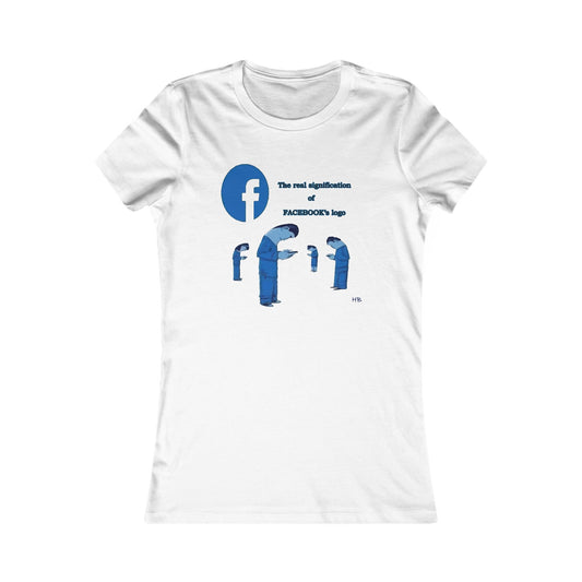 Behind the Logo Unveiling the True Facebook (Women - Premium Cotton Tee)
