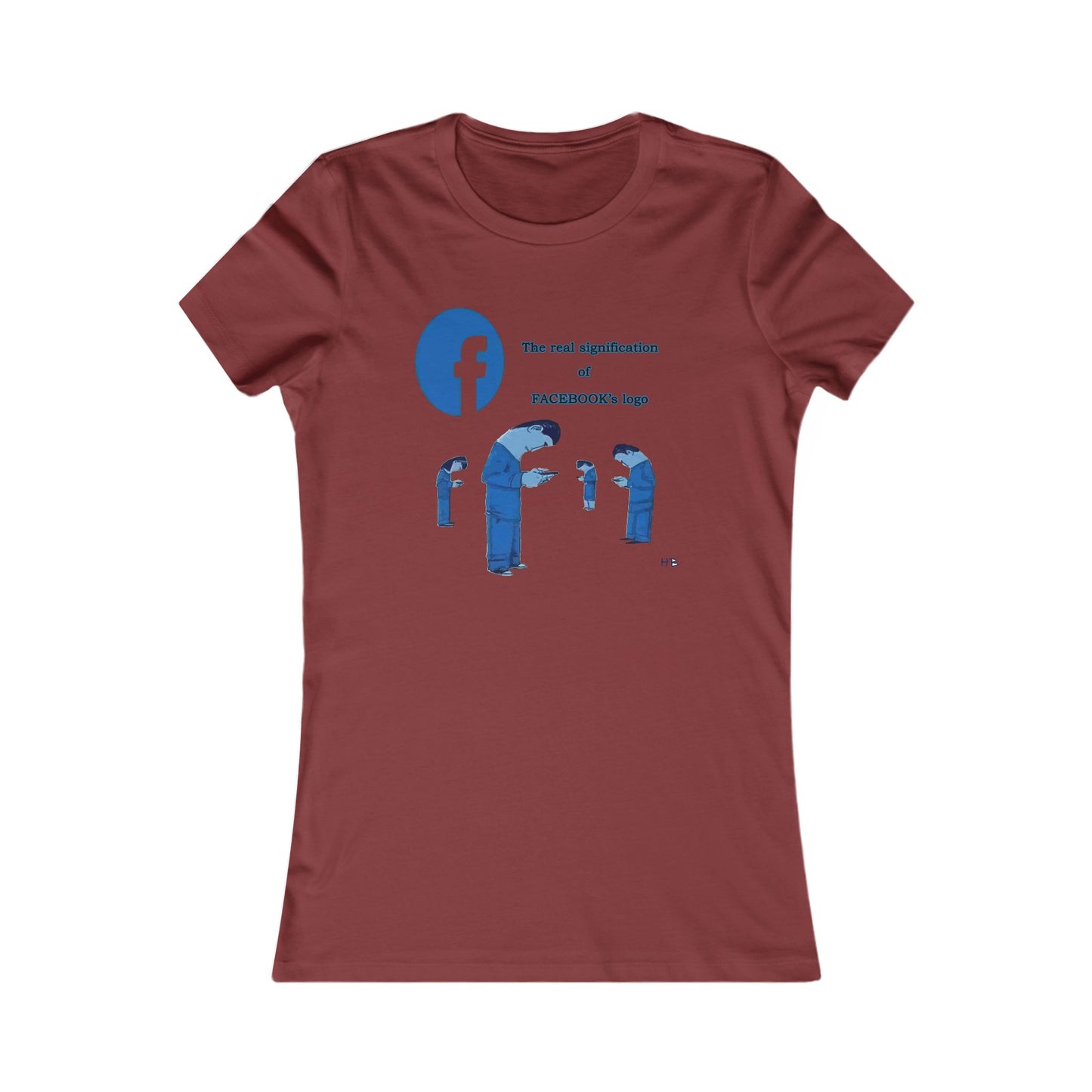 Behind the Logo Unveiling the True Facebook (Women - Premium Cotton Tee)