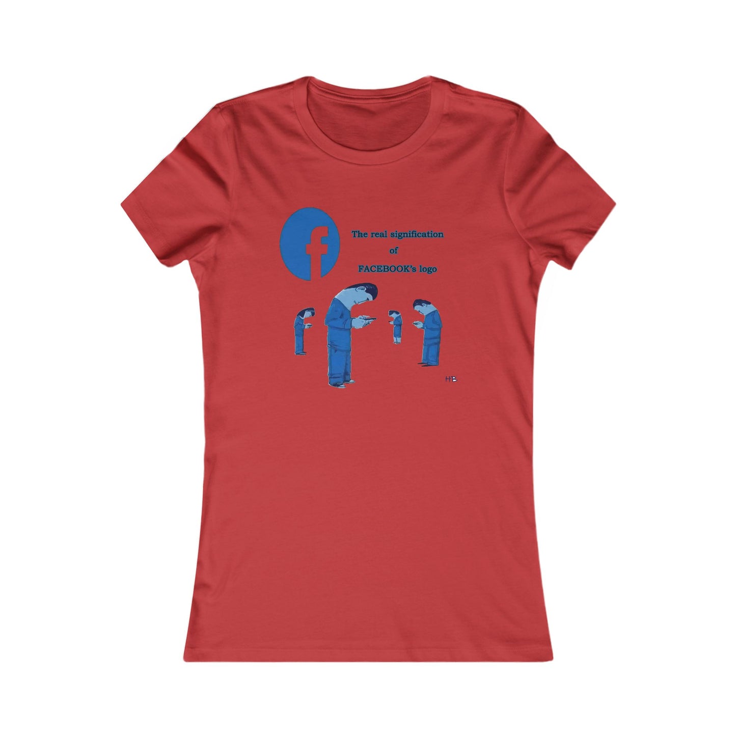 Behind the Logo Unveiling the True Facebook (Women - Premium Cotton Tee)
