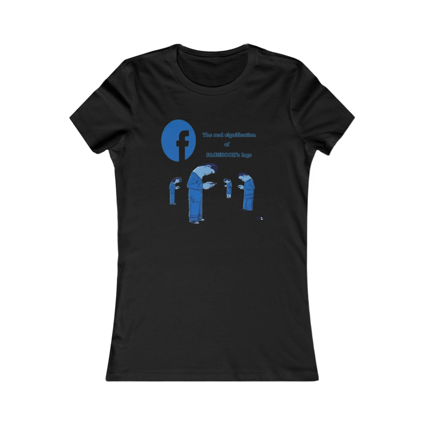 Behind the Logo Unveiling the True Facebook (Women - Premium Cotton Tee)