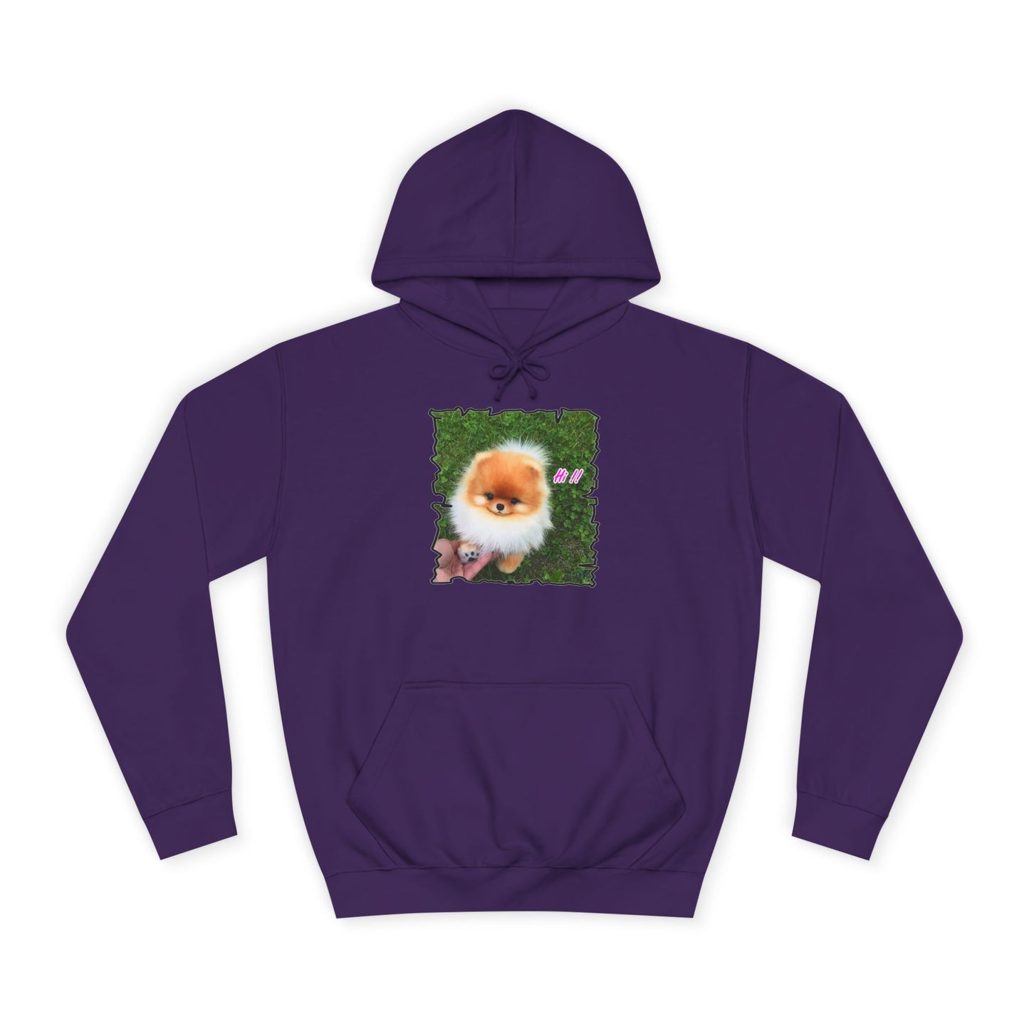 "Hi !!" Tiny adorable Bichon Maltese (Hoodie - Cozy and Durable)