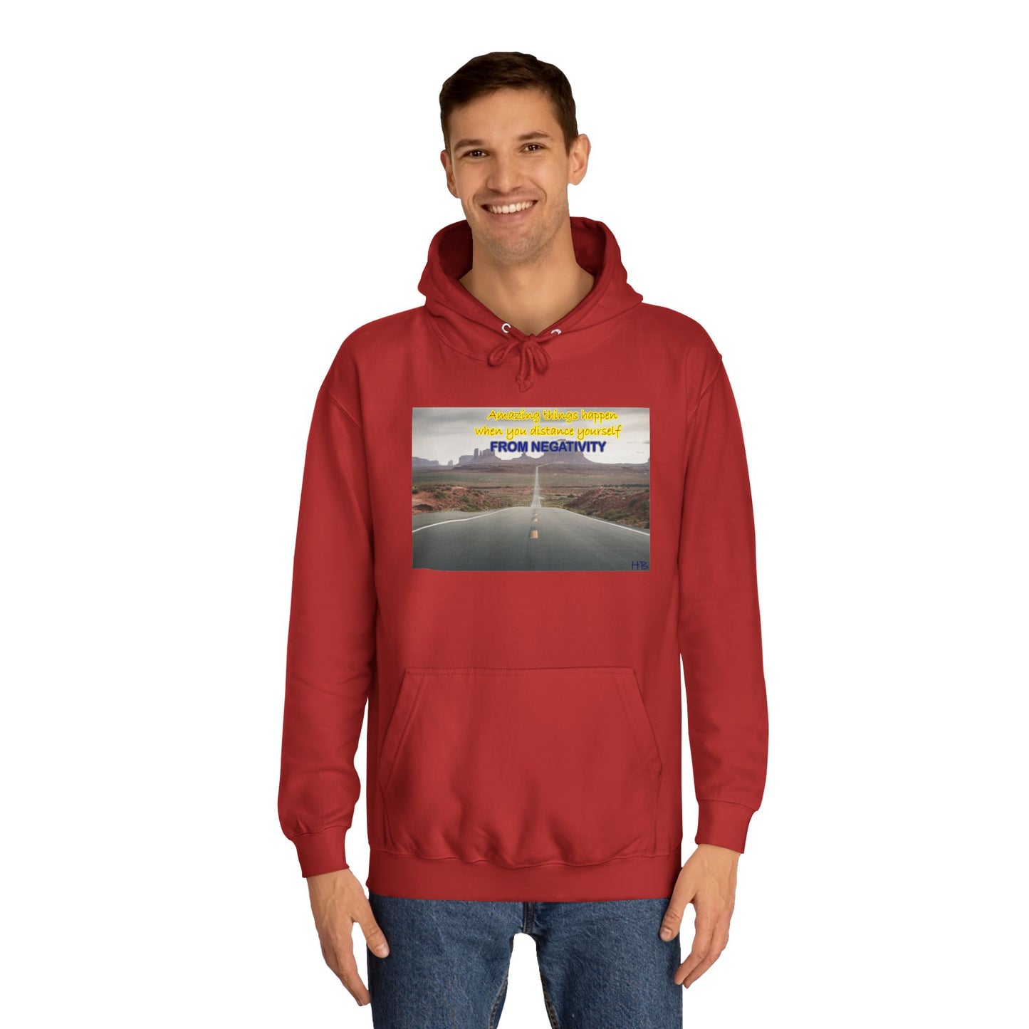 Amazing Things Happen when Distancing from Negativity (Hoodie - Cozy and Durable)