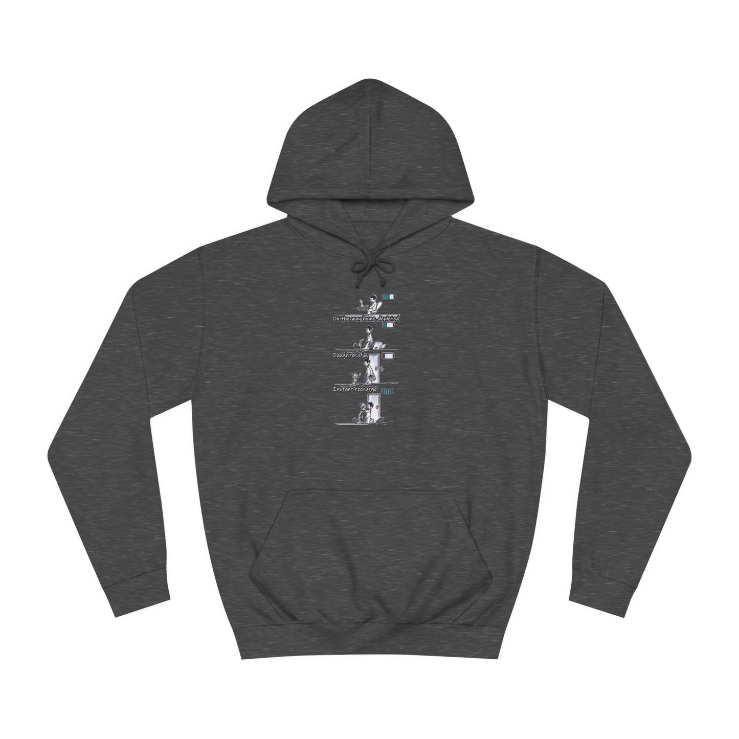 Get Yours Now -- Life's Canvas Daily Energies Unleashed; Day in, Day Out From Office to Home using Threads of Resilience (Hoodie - Cozy and Durable)