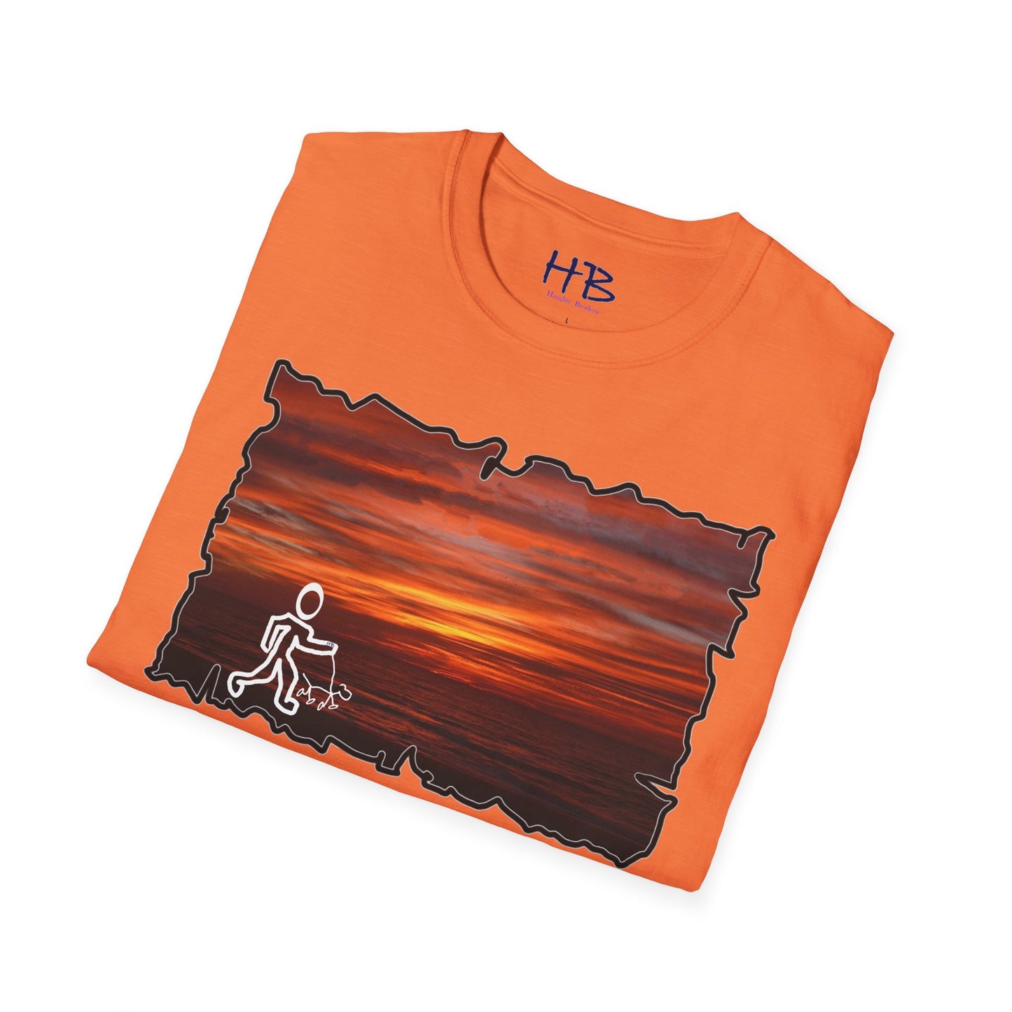 Sunset Serenity Coastal Twilight Ensemble; Stickman's Dusk's Embrace Tranquil Shoreline Outfit