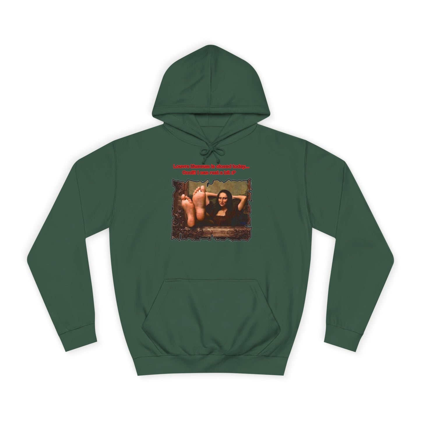 Get Yours Now -- Mischievous Playful Mona Lisa (Hoodie - Cozy and Durable)