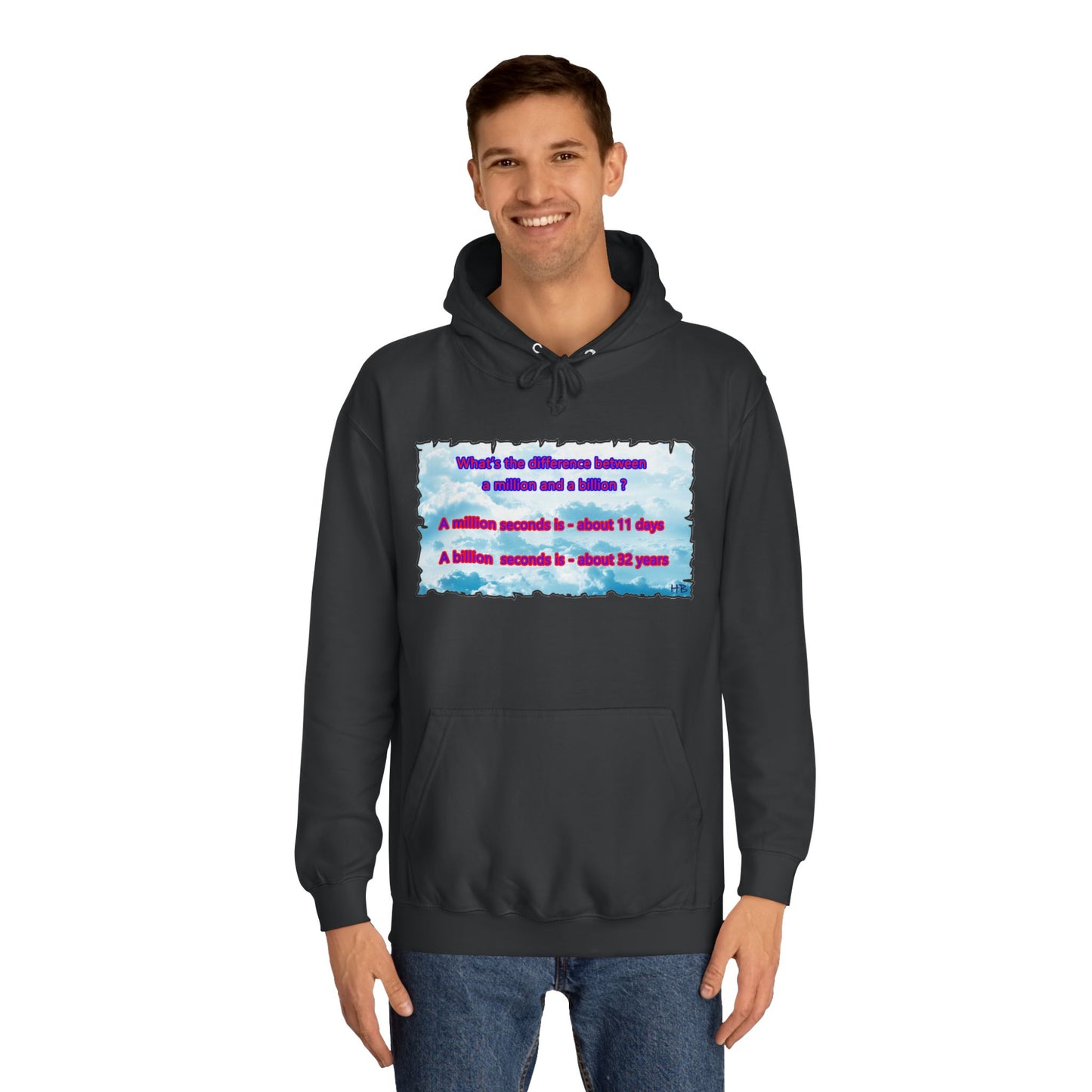 Get Yours Now -- Difference between million and billion calculated in seconds (Hoodie - Cozy and Durable)