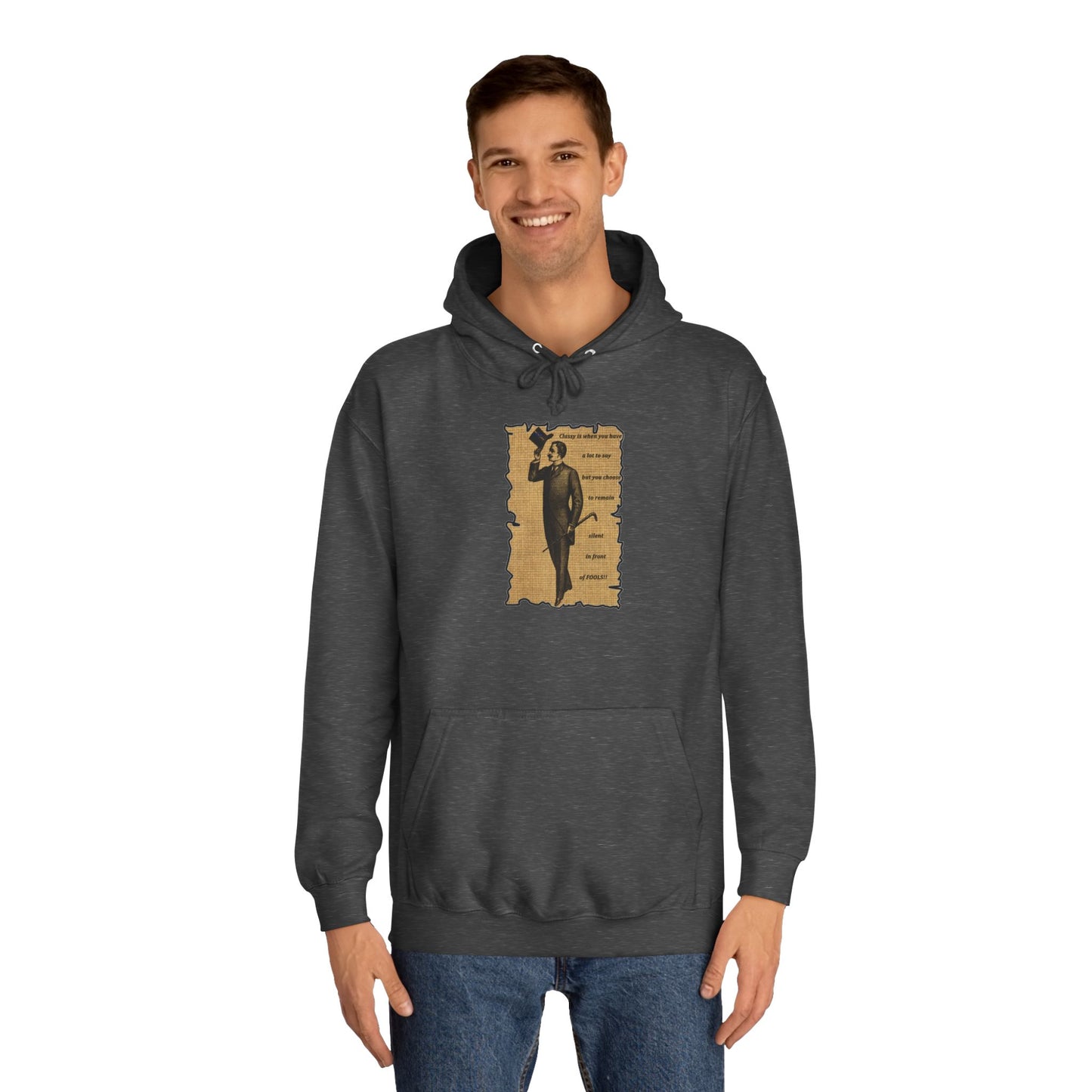Sophisticated Vintage Silence (Hoodie - Cozy and Durable)