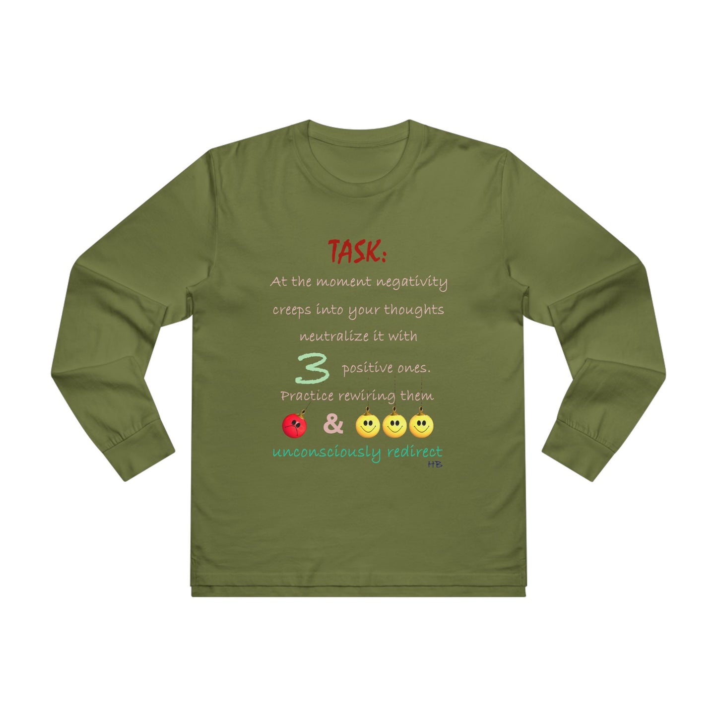 Get Yours Now -- Positive Rewiring the Negativity Neutralizer Mindset (Men's Base Longsleeve Tee - All-Season Wear)