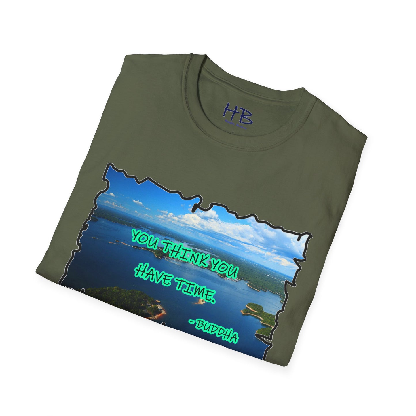 Buddha's Timeless Horizon Harmony; Philosophical Mirage Ethereal Lake Sunset Discourse 6