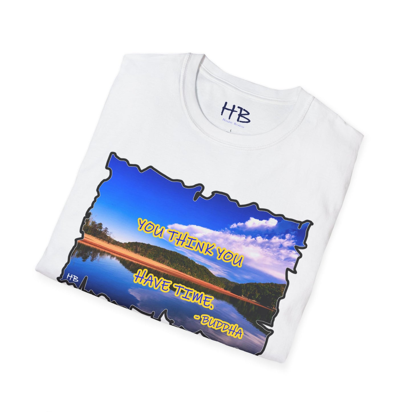 Buddha's Timeless Horizon Harmony; Philosophical Mirage Ethereal Lake Sunset Discourse 8