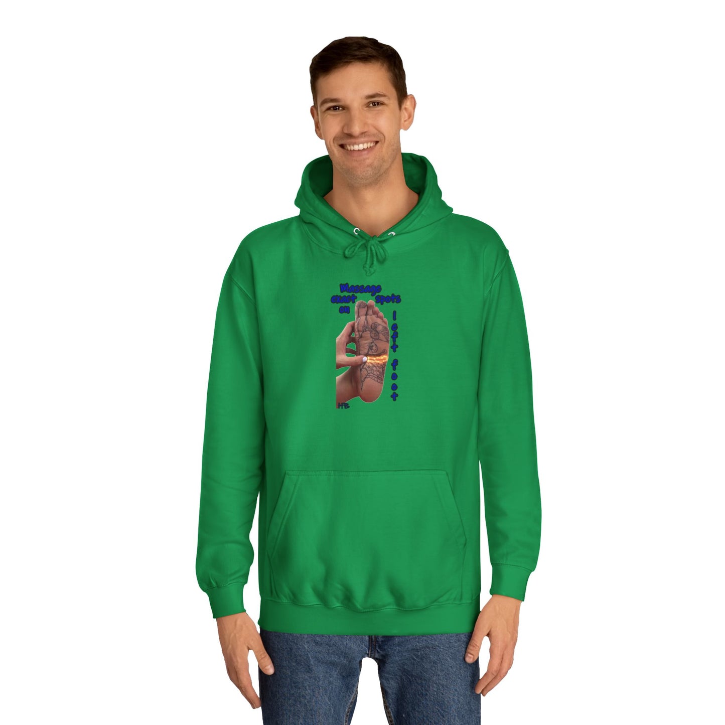 Get Yours Now -- Foot-Palm Wellness Organic Harmony;  Self-Care Holistic Healthwear (Hoodie - Cozy and Durable)