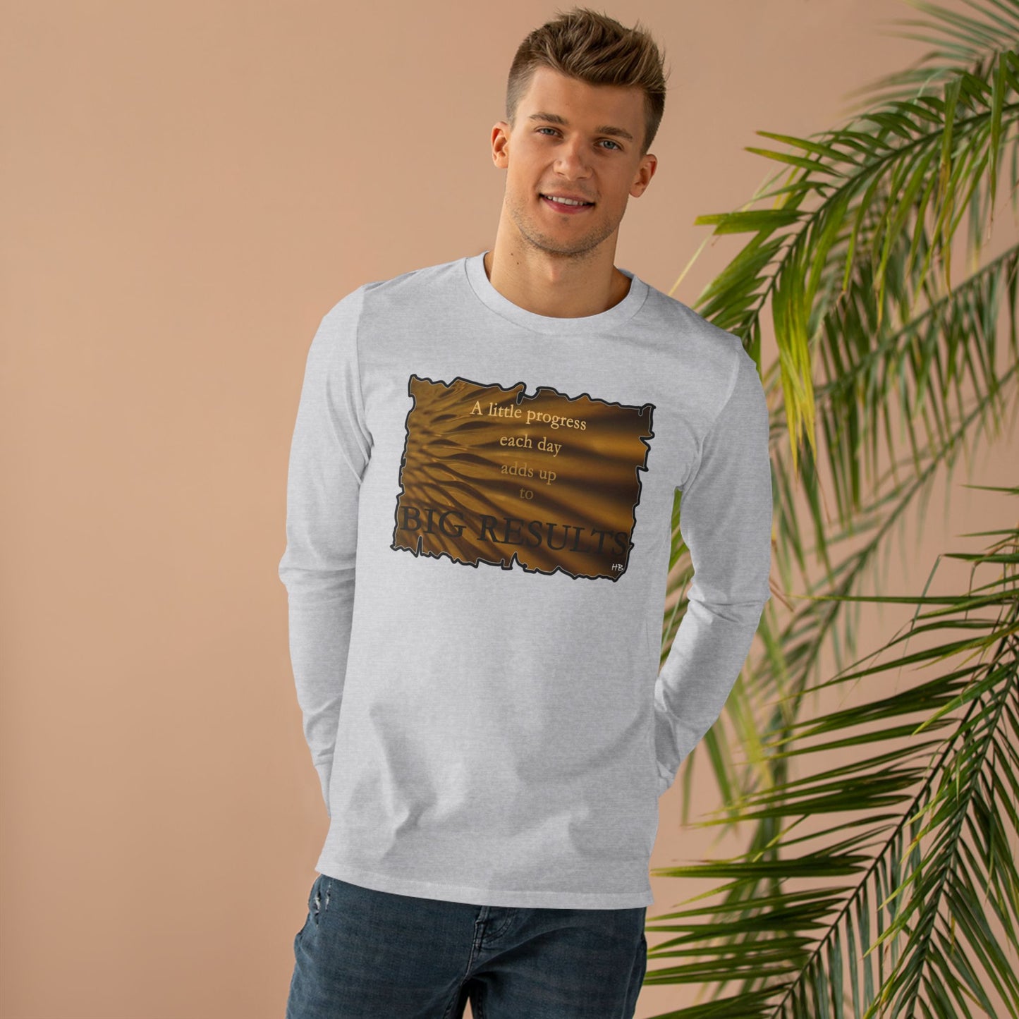 Get Yours Now -- Motivational & Inspirational Progress Reminder (Men's Base Longsleeve Tee - All-Season Wear)