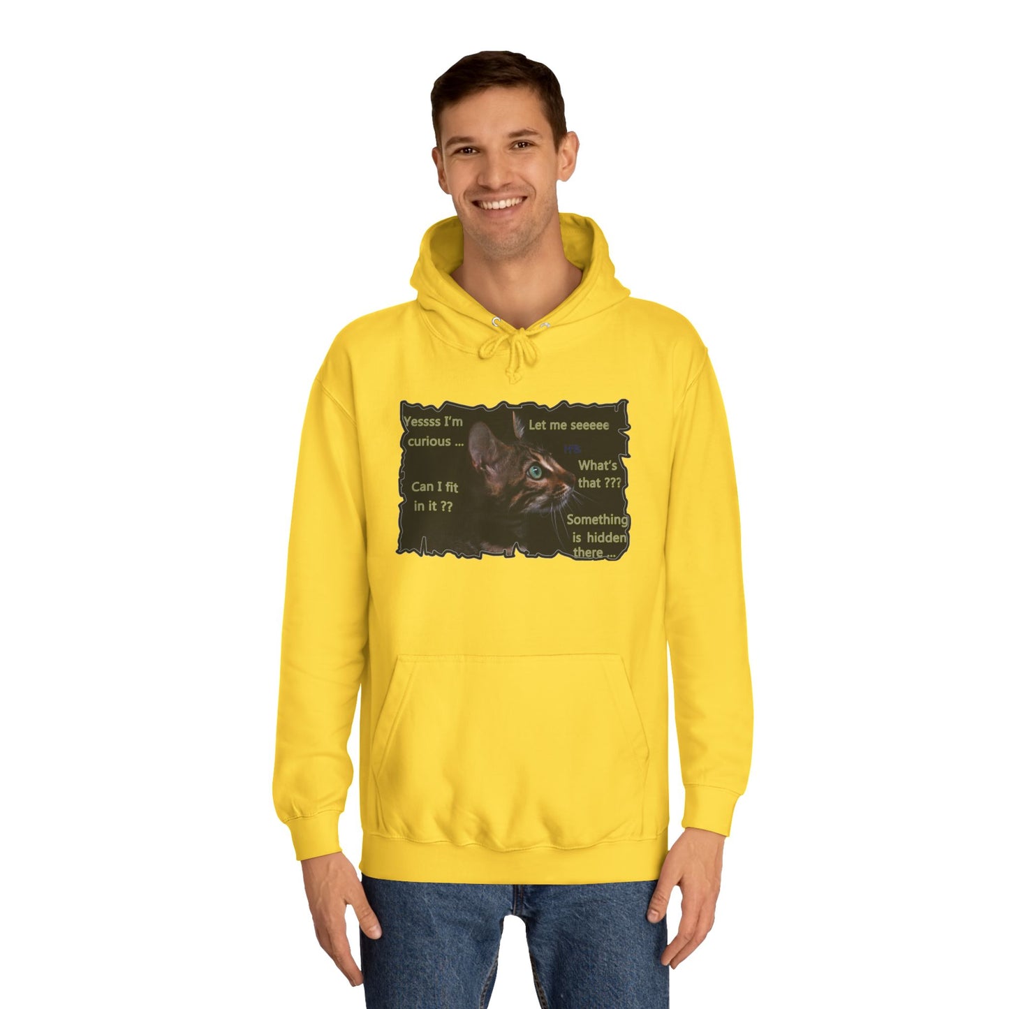 Get Yours Now -- Kitten curiosity and care free (Hoodie - Cozy and Durable)